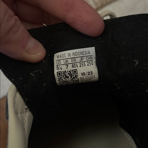 Adidas Gray and Cream Gazelle Sneakers - Picture 5 of 5